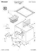 SECTION Diagram and Parts List for TCF0710GW01  Whirlpool Freezer