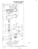 GEARCASE Diagram and Parts List for LA5380XPW1  Whirlpool Washer