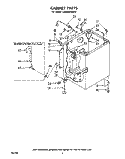 CABINET Diagram and Parts List for LA6800XMW0  Whirlpool Washer
