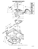 MACHINE BASE Diagram and Parts List for LA5311XPW4  Whirlpool Washer