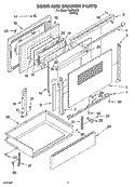 Part Location Diagram of 9782004PW Whirlpool TRIM-DOOR
