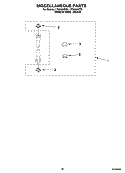 MISCELLANEOUS  PARTS Diagram and Parts List for LTG6234DQ3  Whirlpool Washer Dryer Combo