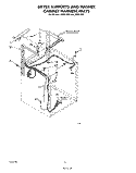 DRYER SUPPORTS AND WASHER CABINET H Diagram and Parts List for JWP21000  Whirlpool Washer Dryer Combo