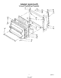 FREEZER DOOR Diagram and Parts List for ET18JMYSF07  Whirlpool Refrigerator