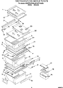 REFRIGERATOR SHELF Diagram and Parts List for 4YED27DQDW00  Whirlpool Refrigerator