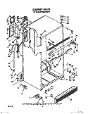 CABINET Diagram and Parts List for KTRS22KWWH01  KitchenAid Refrigerator