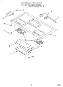 VENTILATION Diagram and Parts List for MHE11REQ0  Roper Microwave