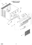 CABINET Diagram and Parts List for 8CACM07ND0  Whirlpool Air Conditioner
