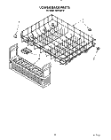 LOWER RACK Diagram and Parts List for KUDP220T0  KitchenAid Dishwasher