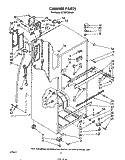 CABINET Diagram and Parts List for ET18XKXSW01  Whirlpool Refrigerator