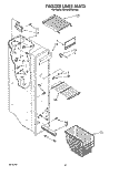 FREEZER LINER Diagram and Parts List for RS25AWXWL00  Roper Refrigerator