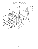 FREEZER DOOR Diagram and Parts List for EB21DKXAW02  Whirlpool Refrigerator