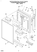 REFRIGERATOR DOOR Diagram and Parts List for KTRP20MDWH00  Whirlpool Refrigerator
