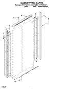 CABINET TRIM PARTS Diagram and Parts List for KSSO36QMB01  KitchenAid Refrigerator