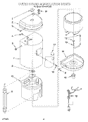 OUTER COVER & INSULATION, LITERATURE Diagram and Parts List for HD1000XSW5  Whirlpool Miscellaneous