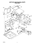 AIR FLOW AND CONTROL Diagram and Parts List for CA10WR41  Whirlpool Air Conditioner