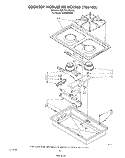 COOKTOP RCK 983 (786103) Diagram and Parts List for SC8900EMH1  Whirlpool Cooktop