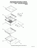 REFRIGERATOR SHELF PARTS Diagram and Parts List for 6WSC21N4XY04  Whirlpool Refrigerator