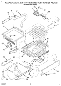 EVAPORATOR, ICE CUTTER GRID AND WATER Diagram and Parts List for JT051CAE2512  Whirlpool Ice Maker