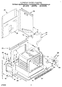 LOWER OVEN Diagram and Parts List for KEBS208BWH0  KitchenAid Wall Oven