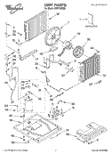 UNIT PARTS Diagram and Parts List for ACQ152XM0  Whirlpool Air Conditioner