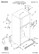 CABINET Diagram and Parts List for TT18DKXEN02  Whirlpool Refrigerator