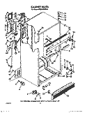 CABINET Diagram and Parts List for KTRS25KWAL00  KitchenAid Refrigerator