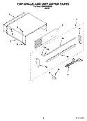 TOP GRILLE AND UNIT COVER PARTS Diagram and Parts List for KSSO42QMB03  KitchenAid Refrigerator