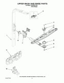 UPPER WASH AND RINSE PARTS Diagram and Parts List for KUDS40FVPA2  KitchenAid Dishwasher