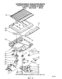 COMPARTMENT SEPARATOR Diagram and Parts List for ET16ZKYWG01  Whirlpool Refrigerator