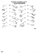 WIRING HARNESS Diagram and Parts List for 8LSR5132BN2  Whirlpool Washer