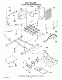 UNIT PARTS Diagram and Parts List for ED5VHEXVQ04  Whirlpool Refrigerator