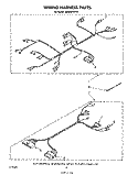 WIRING HARNESS Diagram and Parts List for SM988PEPW1  Whirlpool Range