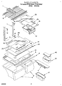 SHELF, LIT/OPTIONAL Diagram and Parts List for ET18HPXDW01  Whirlpool Refrigerator