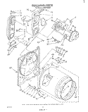 BULKHEAD Diagram and Parts List for LG6881XSW0  Whirlpool Dryer