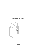CONTROL PANEL Diagram and Parts List for MW8800XS1  Whirlpool Microwave