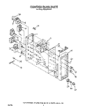 CONTROL PANEL Diagram and Parts List for RE960PXVN5  Whirlpool Range