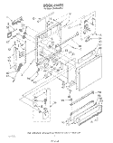 DOOR Diagram and Parts List for DU8500XT0  Whirlpool Dishwasher