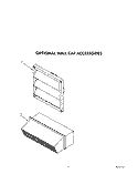 OPTIONAL WALL CAP ACCESSORIES Diagram and Parts List for RC8920XRH3  Whirlpool Cooktop