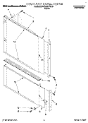 DOOR AND PANEL Diagram and Parts List for KUDJ23HYWH3  KitchenAid Dishwasher