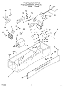 TOP BOX Diagram and Parts List for PVWN600JT0  Whirlpool Cabinet