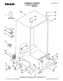 CABINET PARTS Diagram and Parts List for 6ISC20C6AY00  Whirlpool Refrigerator