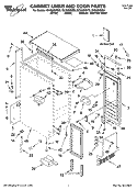 CABINET LINER AND DOOR PARTS Diagram and Parts List for GI1500XHB9  Whirlpool Ice Maker