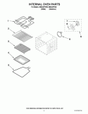 INTERNAL OVEN PARTS Diagram and Parts List for IBS324PVW0  Whirlpool Wall Oven