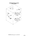 OVEN ELECTRICAL Diagram and Parts List for FES370VX0  Whirlpool Range