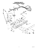 CONTROL Diagram and Parts List for RS20CKXAW00  Roper Refrigerator