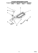 WATER DISPENSER PARTS, OPTIONAL PARTS Diagram and Parts List for KTRS22EMSS00  KitchenAid Refrigerator