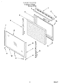 DOOR, LIT/OPTIONAL Diagram and Parts List for FEP330EQ1  Roper Range
