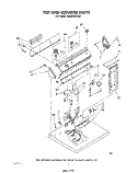 SECTION Diagram and Parts List for LE5535XPW0  Whirlpool Dryer