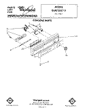 CONSOLE Diagram and Parts List for DU8750XT2  Whirlpool Dishwasher